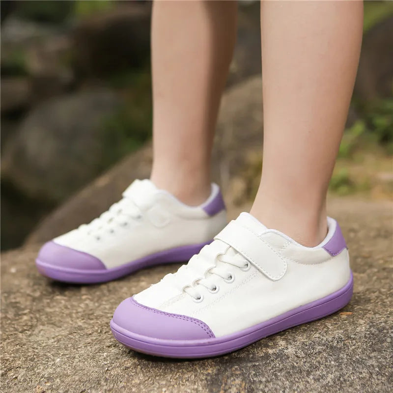 Blotevoetenschoenen voor kinderen, lichtgewicht ademende sneakers met brede neus voor sporten, hardlopen, tennis en buitenavonturen