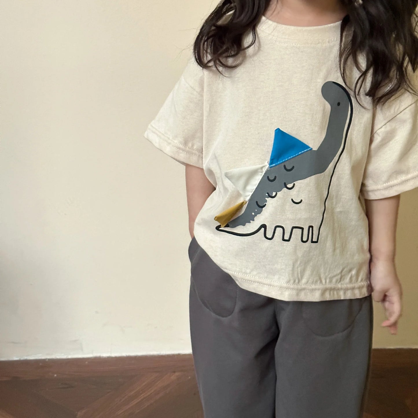 Kids Clothes Boys Dinosaur T-Shirts Summer Girls Tee Cotton Boys Half Sleeve Shirt 2-7Y Unisex