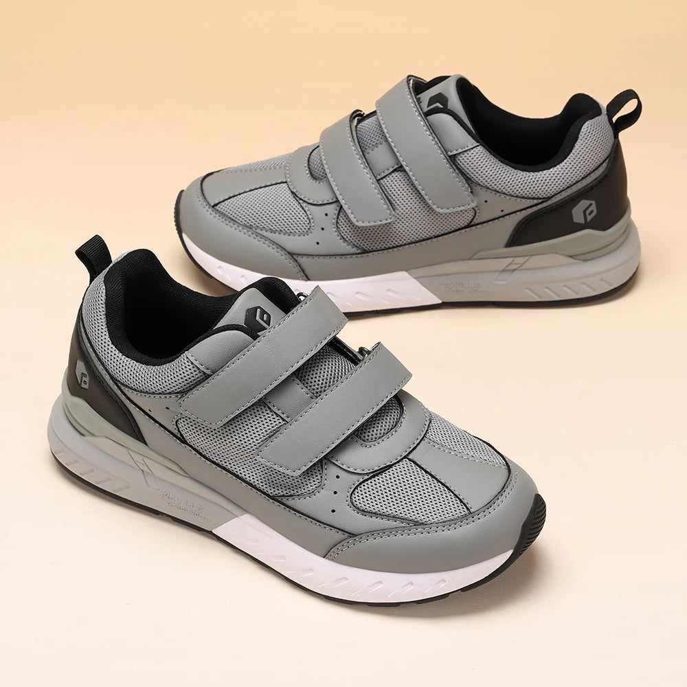 Men's Diabetic Shoes For Extra Wide Width Adjustable Closure Walking Shoes Slip-On Sneakers For Swollen Foot and Pain Relief