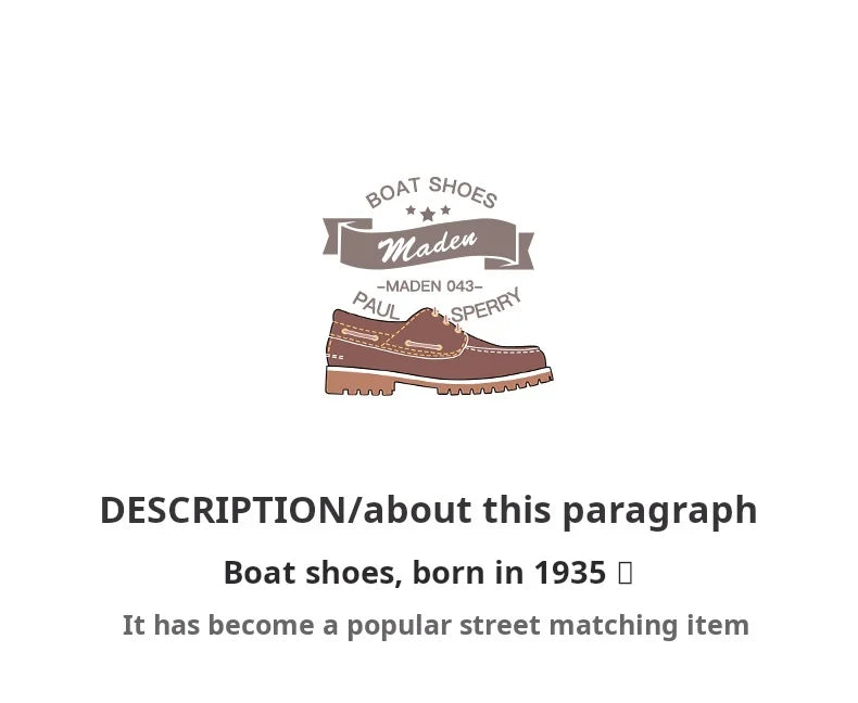 Men's Vintage Second-layer Cowhide Boat Shoes Genuine Leather Derby Shoes Round Toe Low Top Boots British Style Work Shoes