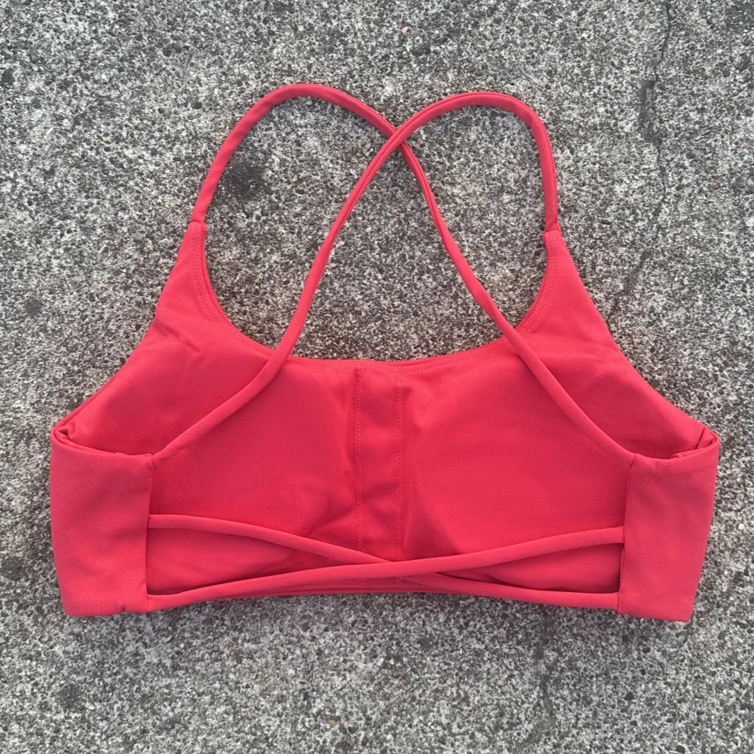 Women’s Cross Back Sports Bra – High Support Padded Fitness Yoga Bra for Gym Workout & Running Activewear