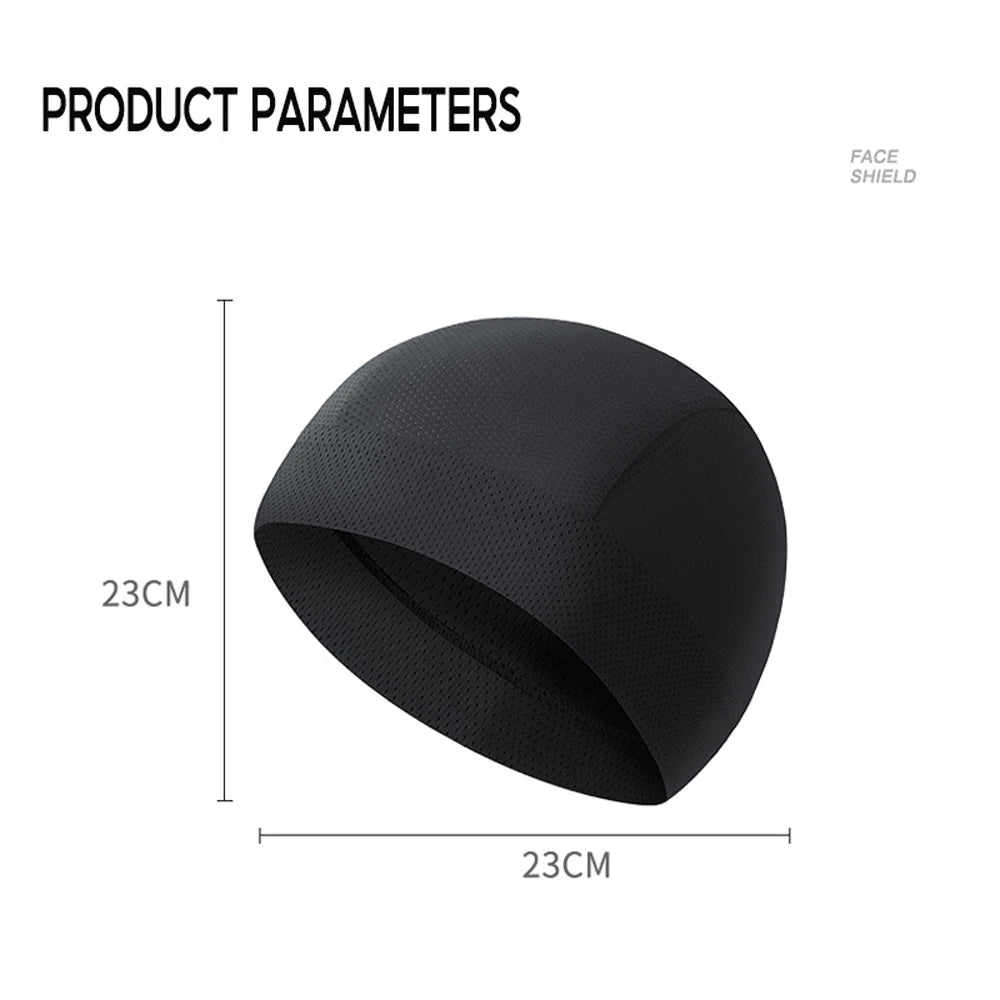 Outdoor Sports Cycling Hat Quick Drying Small Cap Motorcycle Ice Silk Breathable Hat Bike Helmet Liner Hat Running Skiing Headwe