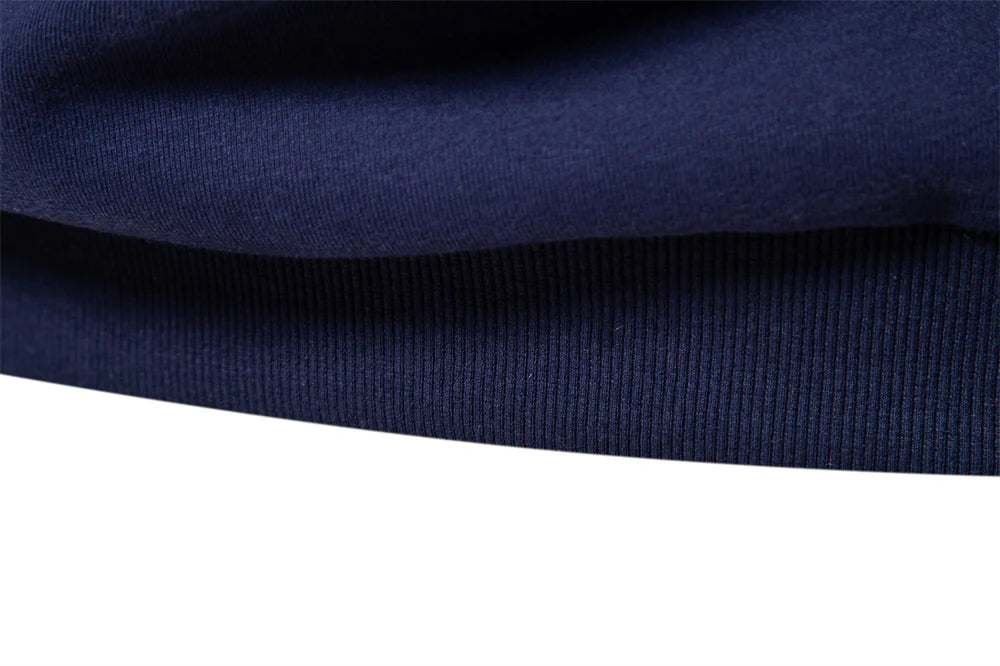 Autumn Fashion Design Polo Neck Sweatshirts For Men Casual and Social Wear Quality Cotton Sweatshirts