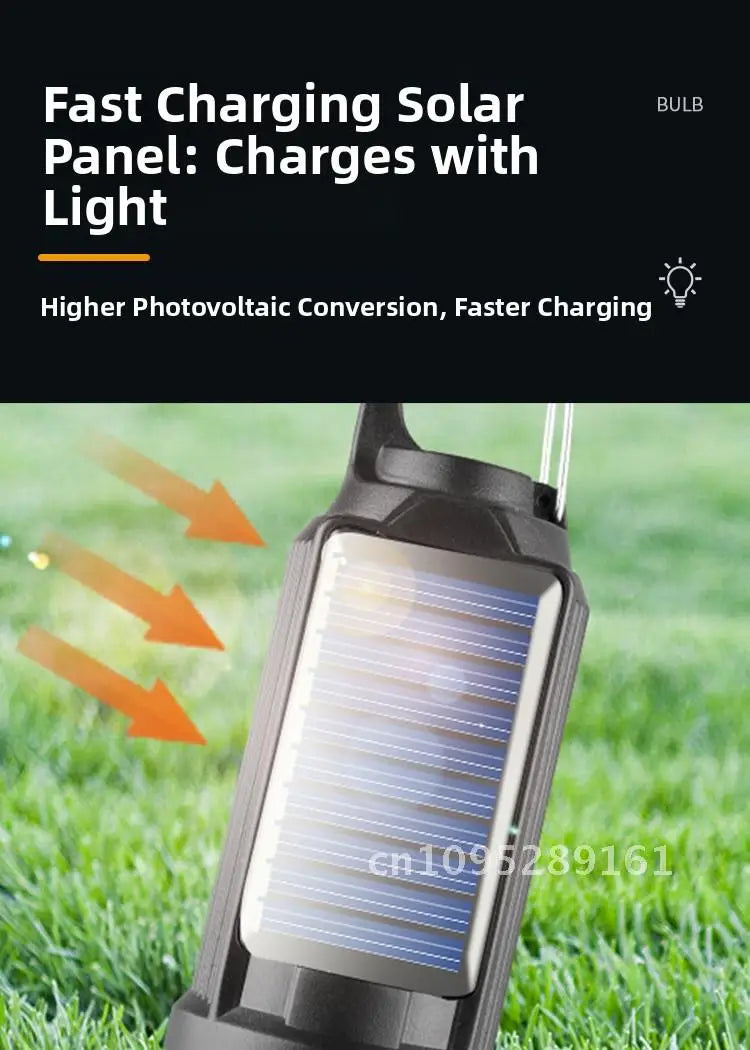Solar Charging Retro LED/Tungsten Camping Light Emergency Tent Bulb Outdoor Lighting Cross Border New Style