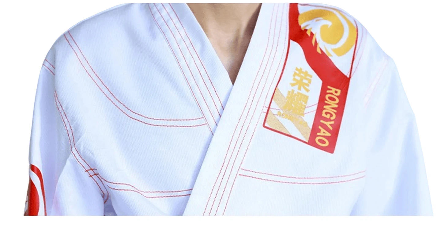 Taekwondo Dobok Uniform Set – Karate & Jiu Jitsu Training Suit for Adults & Kids with Long or Short Sleeve Top and Pants