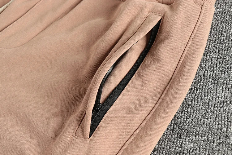 Herfst Nieuwe Amerikaanse Retro Badstof Effen Kleur Joggingbroek Heren Eenvoudige Gewassen Trekkoord Casual Sport Jeugd Enkelband Broek