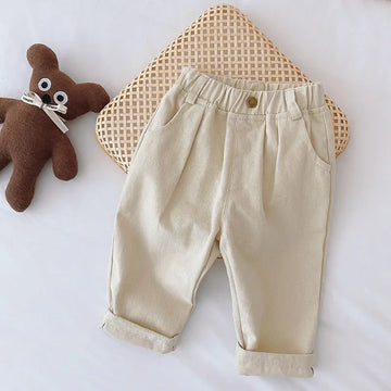 2025 Herfst Unisex Kinder Casual Broek voor 1-6T Dunne Effen Kleur Jongens Broek Kinderen Jongens Losse Broeken