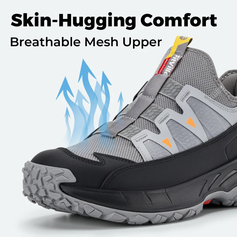 Men's Extra Wide Sneakers Slip-On Shoes Comfortable Running Shoe Non-Slip Hiking With Arch Support For Swollen Feet