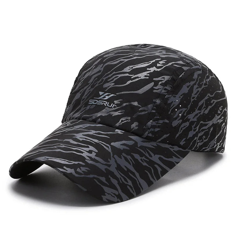 Summer Quick Drying Breathable Thin Women Men's Baseball Cap Outdoor Sports Fishing Travel Cycling Climbing Sun Hat A220
