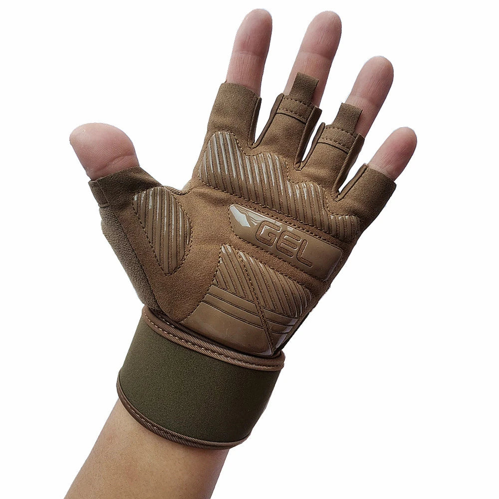 Anti-Slip Gym Gloves For Firm Grip on Bodybuilding And Weightlifting Equipment -  Suitable For Dumbbell Trainings, CrossFit Pull Ups & Workout Exercises