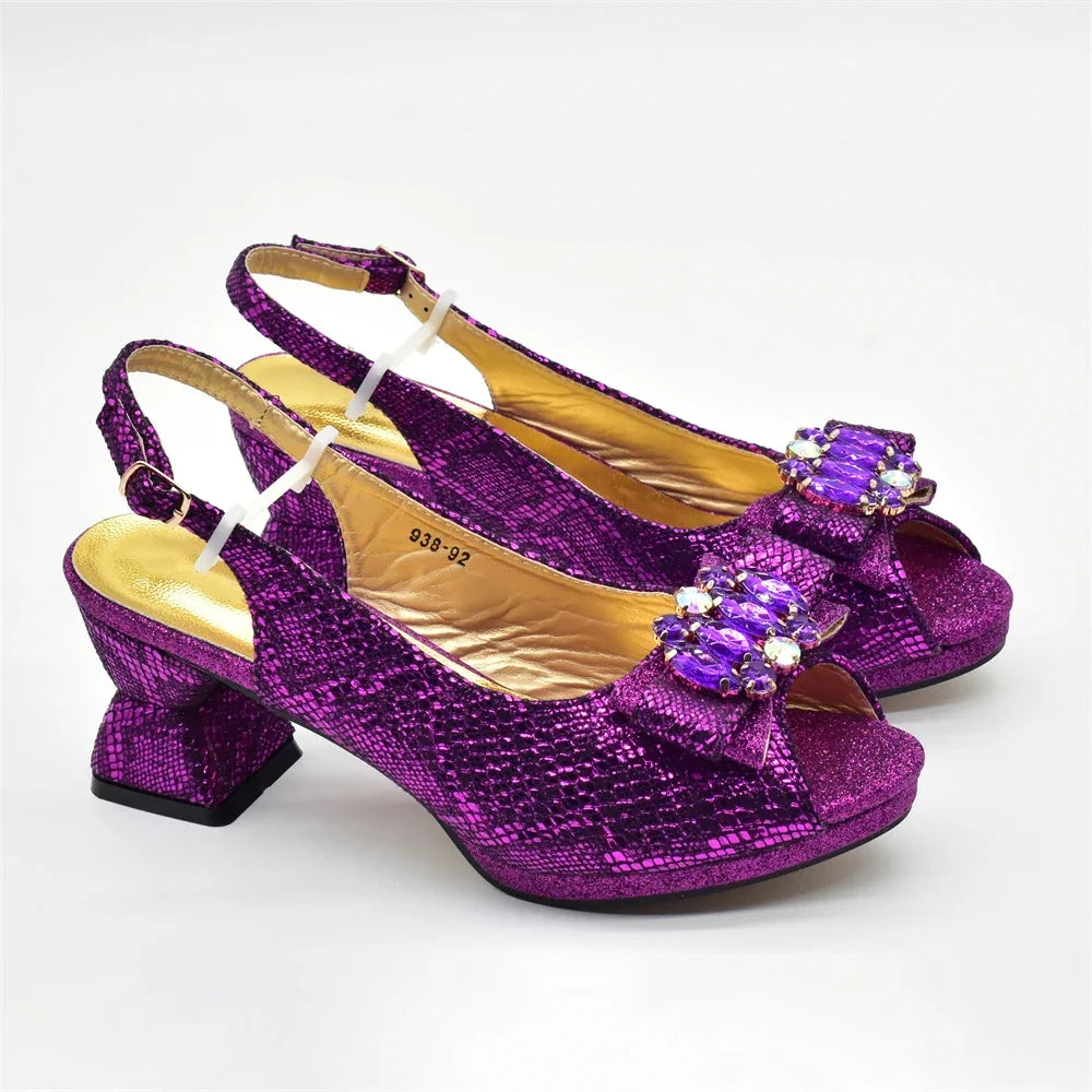 Fashion Italian Shoes with Matching Bags for Nigeria Women Ladies Shoe and Bag Set Latest Designers Luxury Woman Pumps