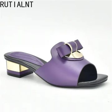 High Quality African Wedding Shoes Summer Slipper for Wedding 2025 Sexy Platform Pumps Rhinestone Fashion Women Wedding Shoes