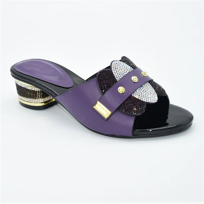 African Women Wedding Slippers Party Shoes With Sexy High Heels for Ladies Summer High Quality Fashion