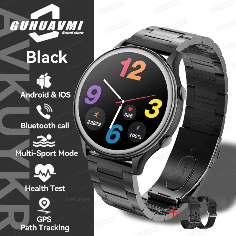 2025 Mini Smart Watch Dames 1,27-inch 360*360 AMOLED HD-scherm IP68 Waterdicht Hartslag Bloedzuurstof Smartwatch - Compatibel met HUAWEI IOS