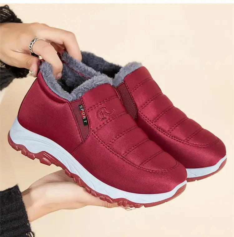 Women Boots Snow Platform Plush Women Shoes Slip On Boots For Unisex Shoes Fashion Ankle Boots Casual Punk Botas Mujer Winter