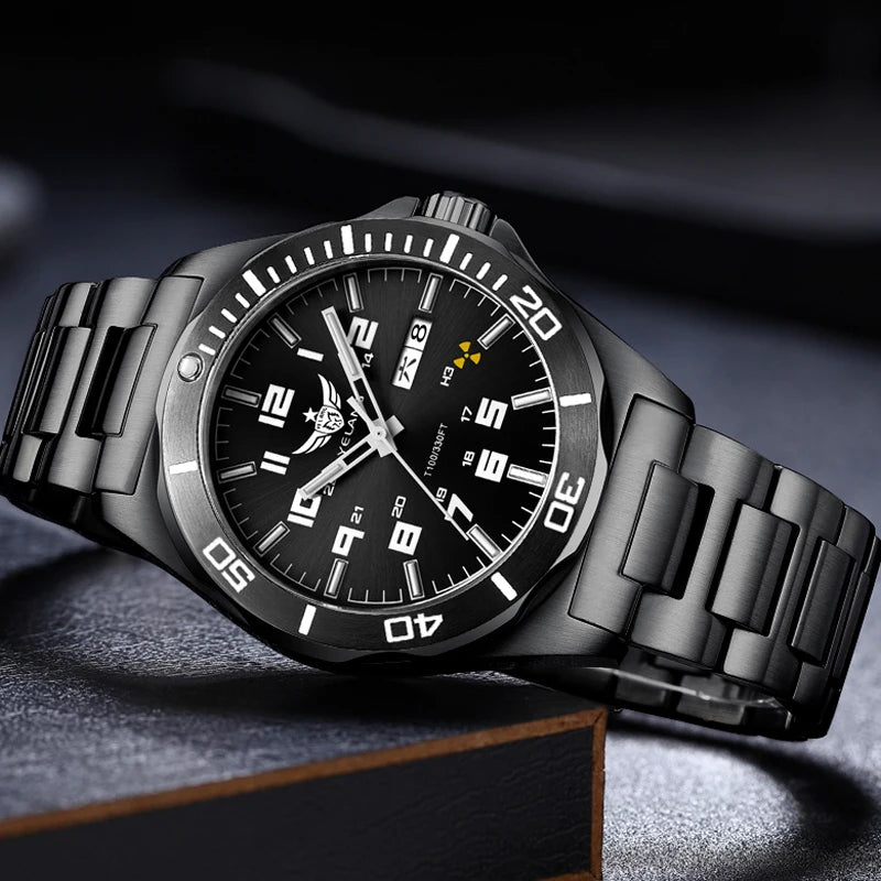 YELANG Watch Men's 44MM Mechanical Wristwatches Luxury Sapphire Glass AR Coated Automatic Watches 10BAR Waterproof Watch For Men