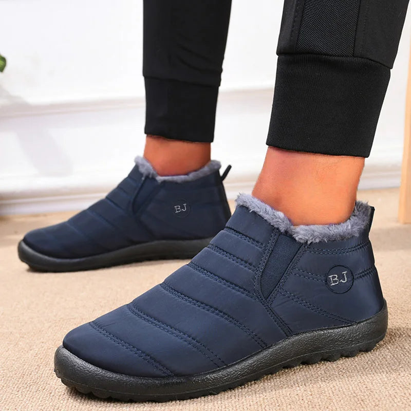 Men's Plus Size Waterproof Sneakers Winter Breathable Soft Shoes Casual Fashion Male Leisure Shoes