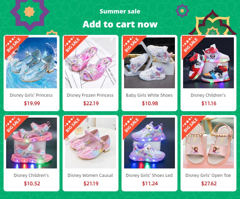 Children's Princess Elsa Winter Warm Children's Cotton Home Slippers Frozen Snow Non-Slip Slippers For Baby Girls Size 24-36