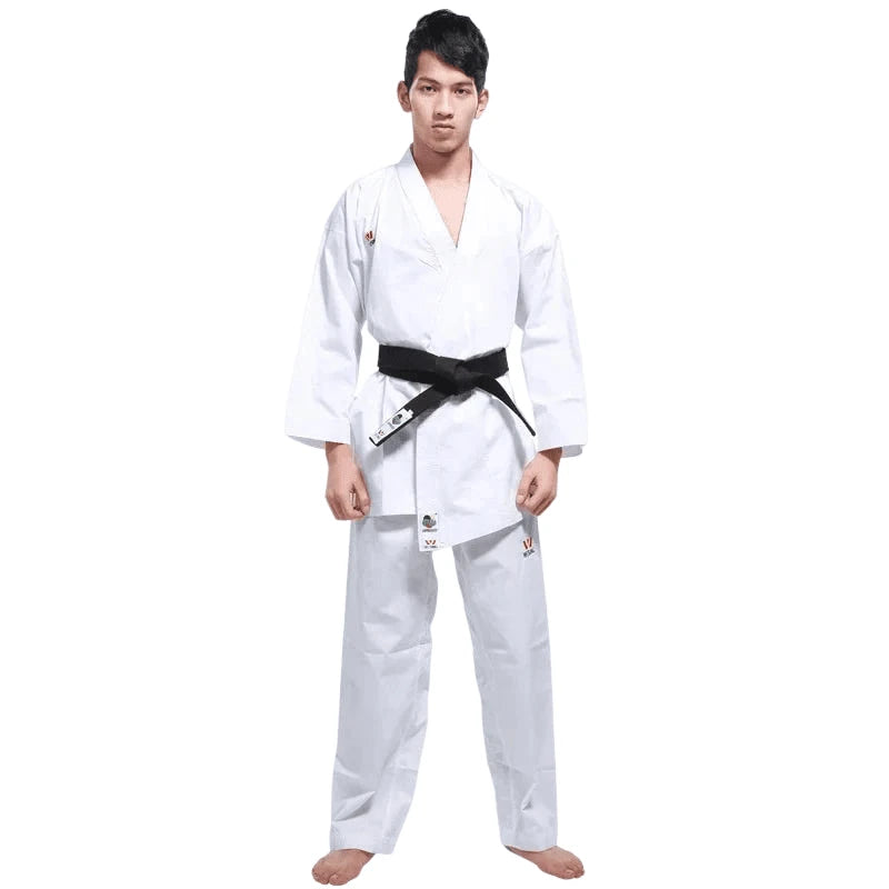 WESING WKF Approved Karate Gi Uniform – Kumite & Kata Training Suit for Adults & Kids Competition Karate Uniform