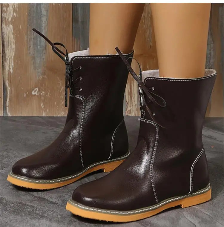 Snow Women's Boots 2025 Trend Shoes Woman Warm Fur Women Shoes Casual Long Boots Soft Botas Mujer High Winter Boots Women