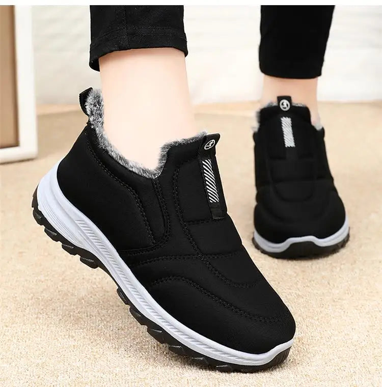 Boots Women Platform Snow New Women Shoes Slip On Women's Boots Fur Ankle Boots Casual Plush Botas Unisex Shoes Winter Boots