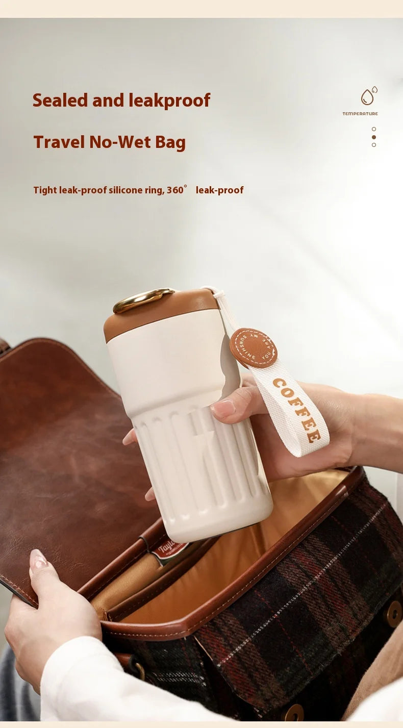 316 SS Smart Vacuum Insulated Thermos Flask - 24/12Hr Hot/Cold Retention, Leakproof, Minimalist Design, Travel Coffee Mug for