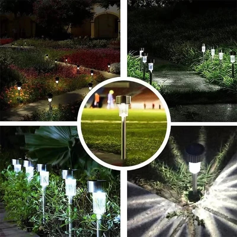 Outdoor Solar Lights Garden Lights Solar Powered Lamp Lantern Waterproof Landscape Lighting Pathway Yard Lawn Garden Decoration