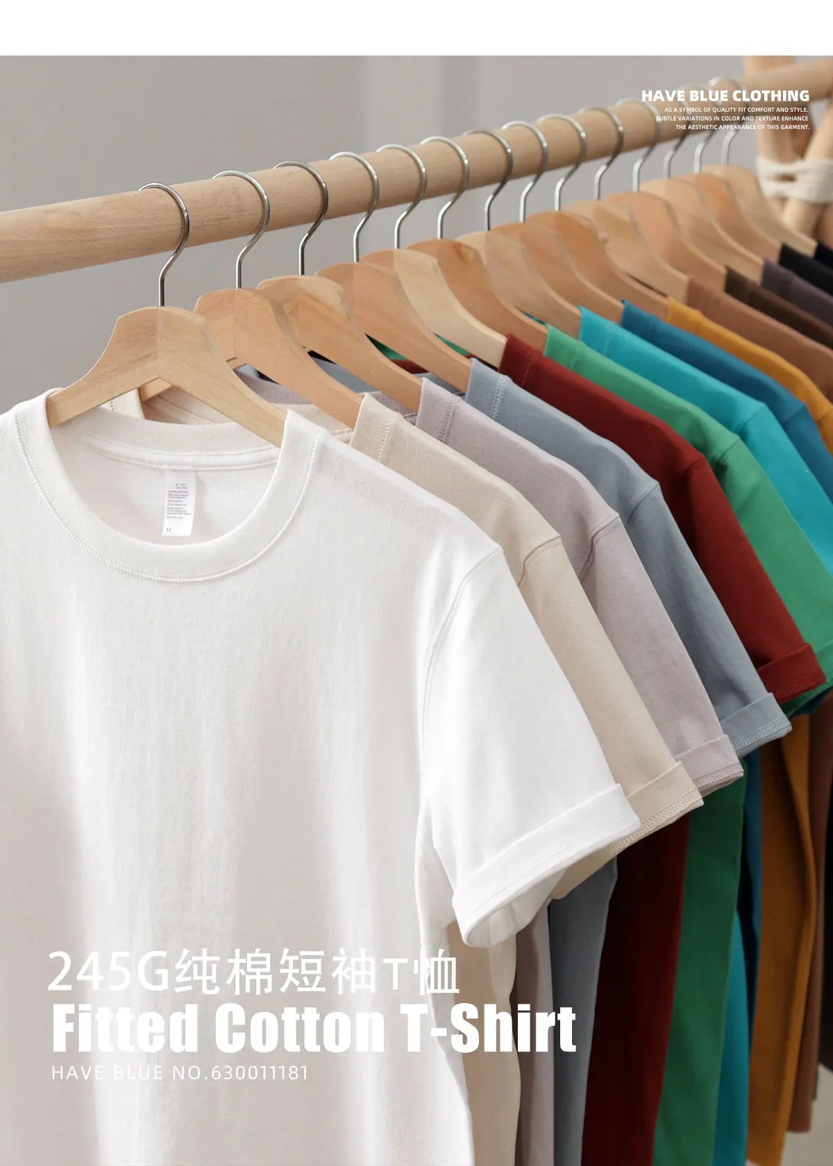 2025 Zomer Nieuwe Amerikaanse Retro 245G Korte Mouw O-hals Effen Kleur T-shirt Herenmode Eenvoudige 100% Katoen Gewassen Casual Tops