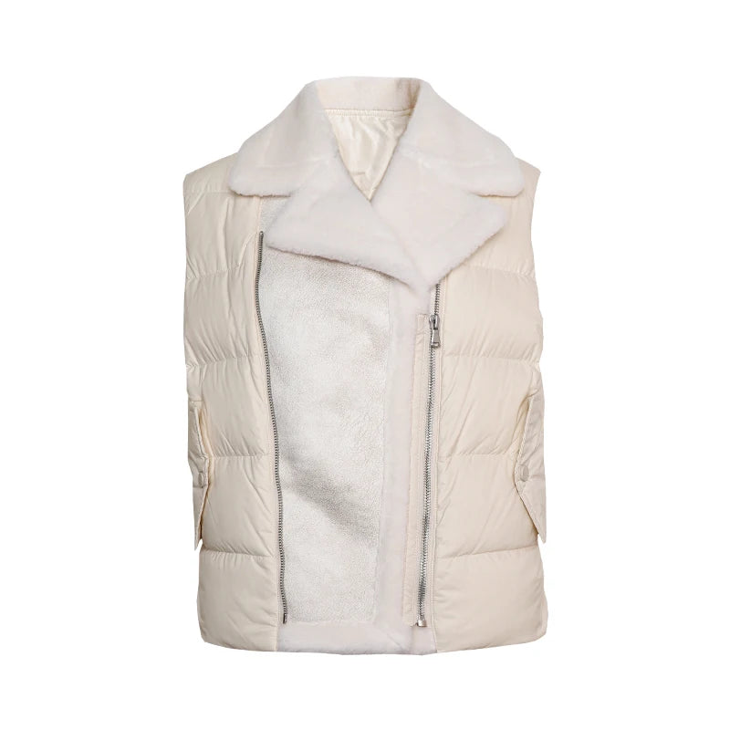 Women's High-Quality Winter Luxury BC Warm & Thick White Duck Down Jackets, Down Vest Coats For Ladies