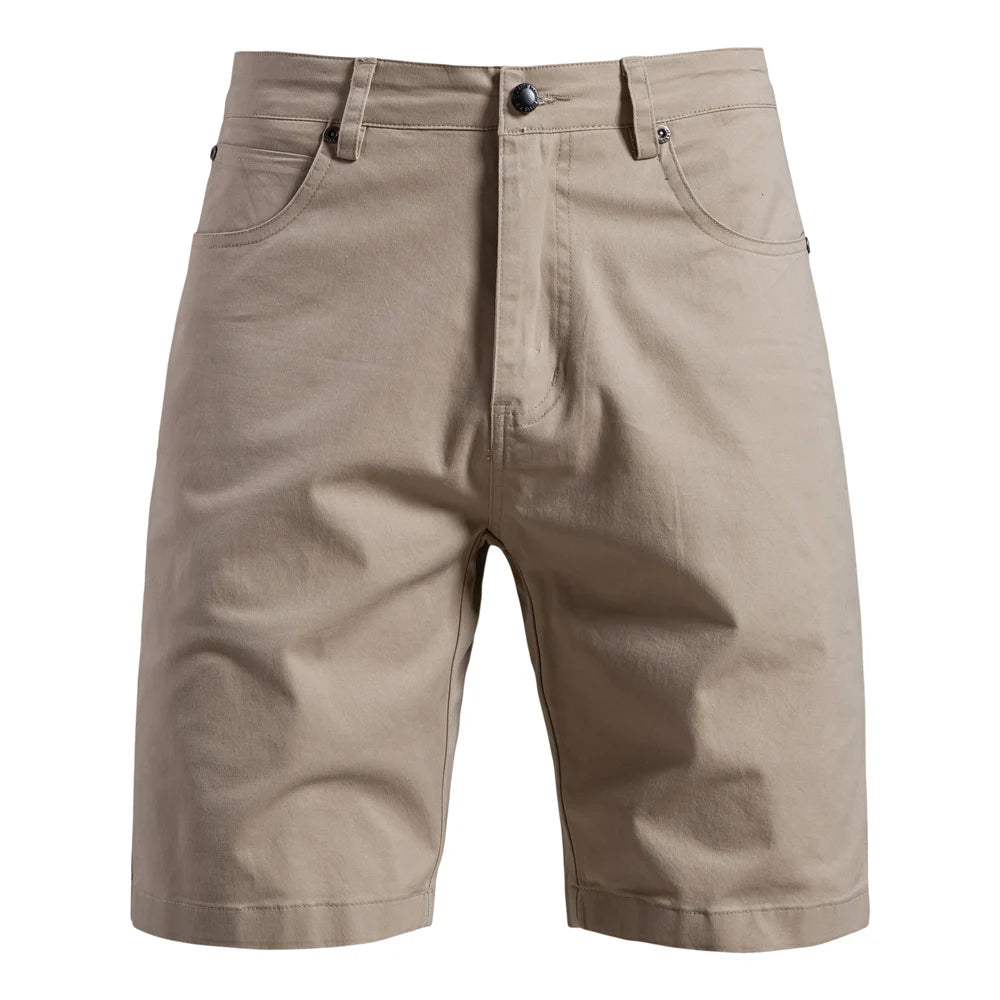 Men's 100% Cotton Summer Shorts Casual 11-Tone Multi-Pocket Lightweight Street Shorts