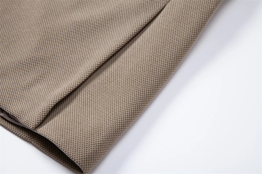 Men's Single Breasted Blazer Solid Colour Autumn Winter Slim Fit Business Casual Suit Jacket Male Blazer with Pocket