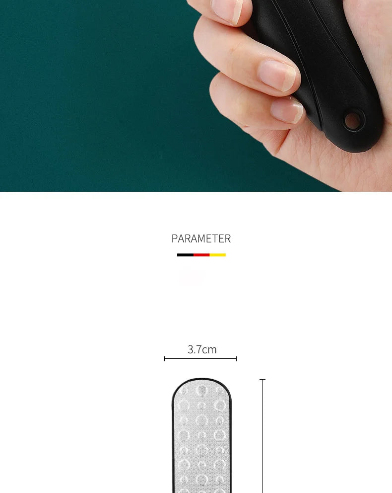 High-Quality 304 Stainless Steel Foot File Double Sided Callus Remover For Dead Skin Professional Pedicure Tools Callous Scraper