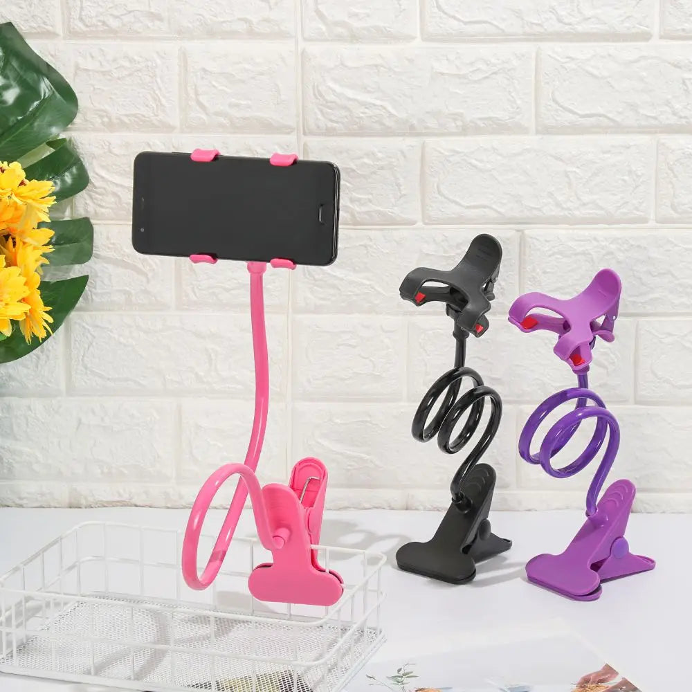 Universal Adjustable Flexible 360 Clip Portable Bracket Mount Stands Phone Holder Bed Desk Holder