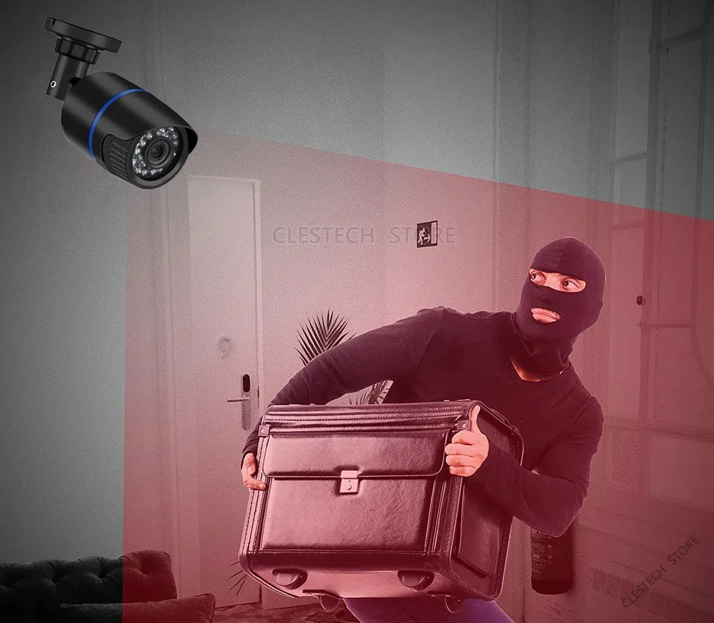 AHD CCTV-camera 3000TVL 1080P 2MP Full HD ALLE merken OK Buiten Waterdicht IP66 Nachtzicht Mini Surveillance met beugel
