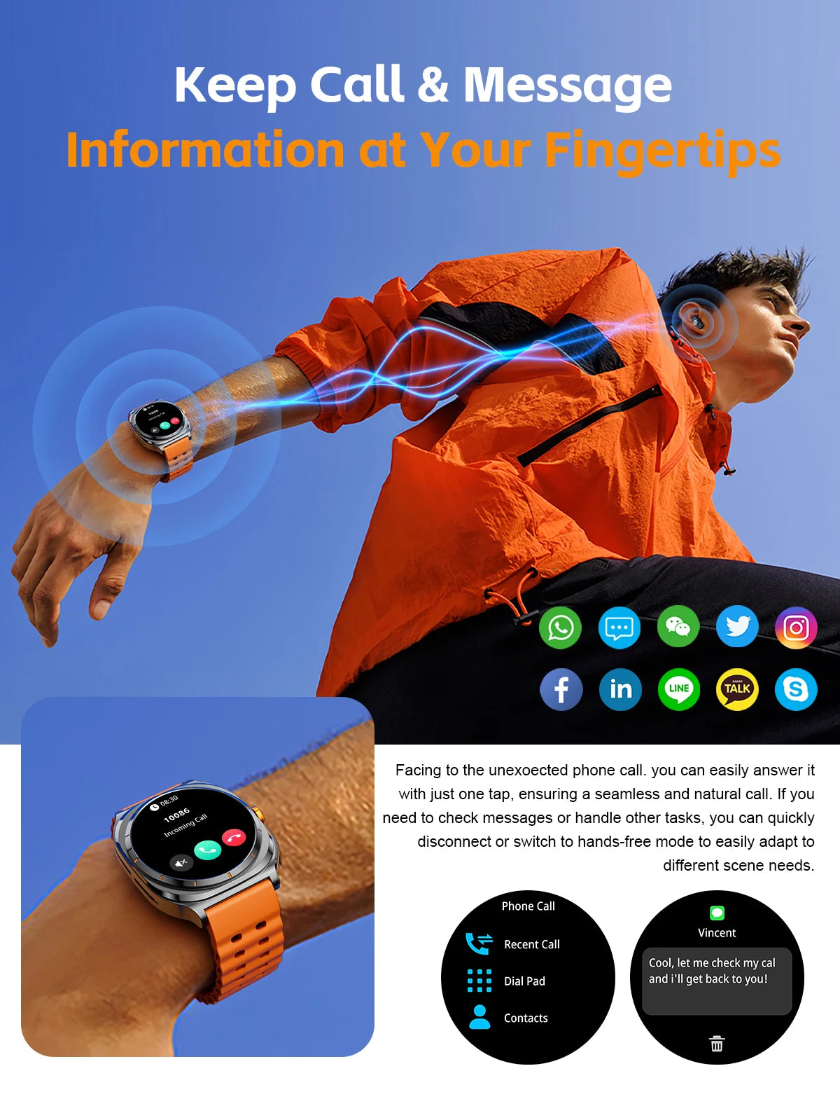 2025 Outdoor Sports Smart Watch AMOLED Screen Heart Rate Waterproof Call TWS Headset Smartwatch For Men - Compatible with HUAWEI & Samsung Galaxy IOS