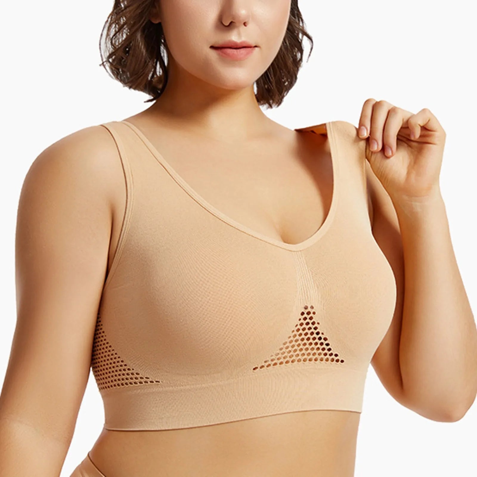 Women’s High Support Sports Bra – Shockproof Beauty Back Yoga & Running Fitness Vest with Soft Anti-Sagging Support