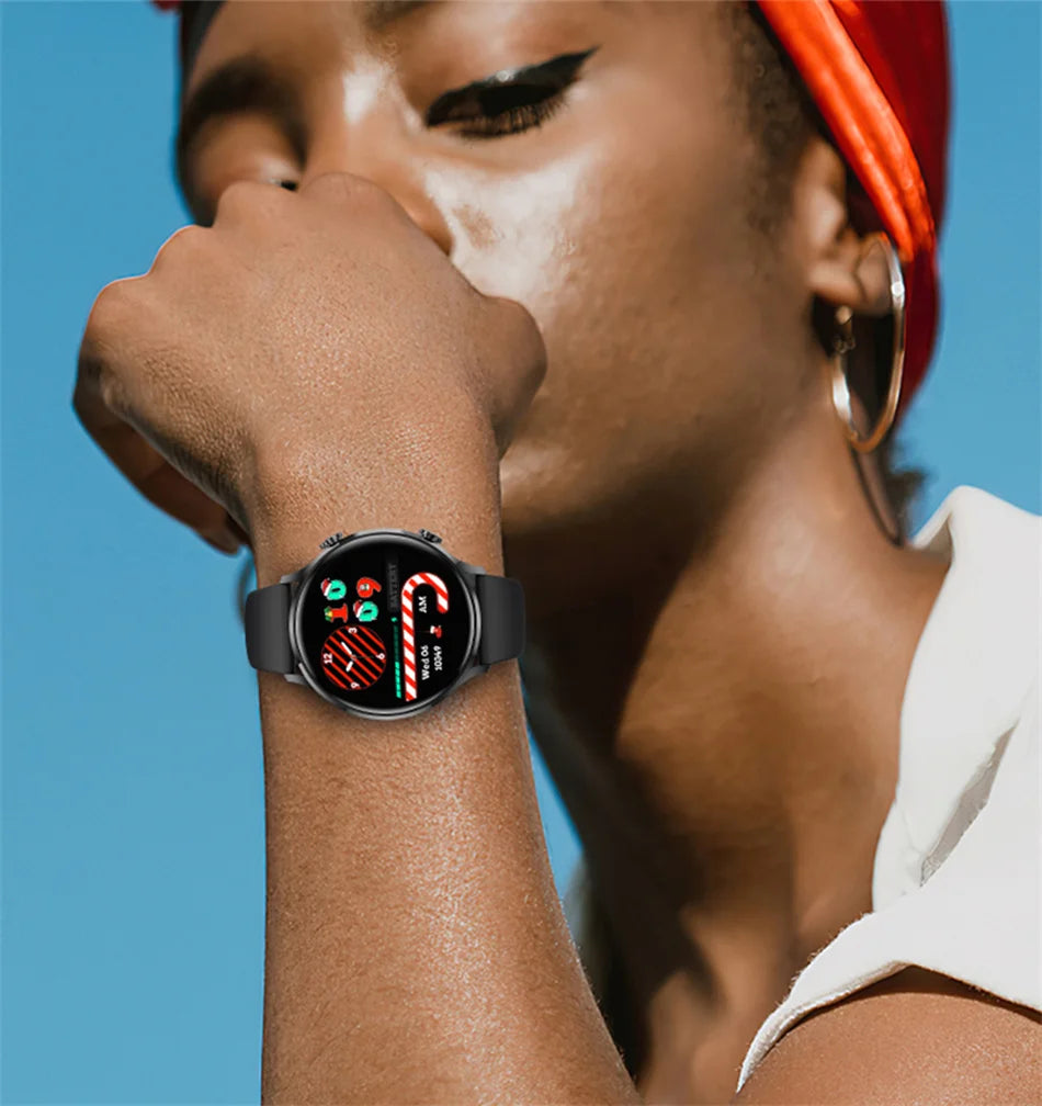 2025 New Smartwatch Women AMOLED HD Screen Always On Display Bluetooth Call IP68 Waterproof GPS Smart Men Watch - Compatible with Android IOS