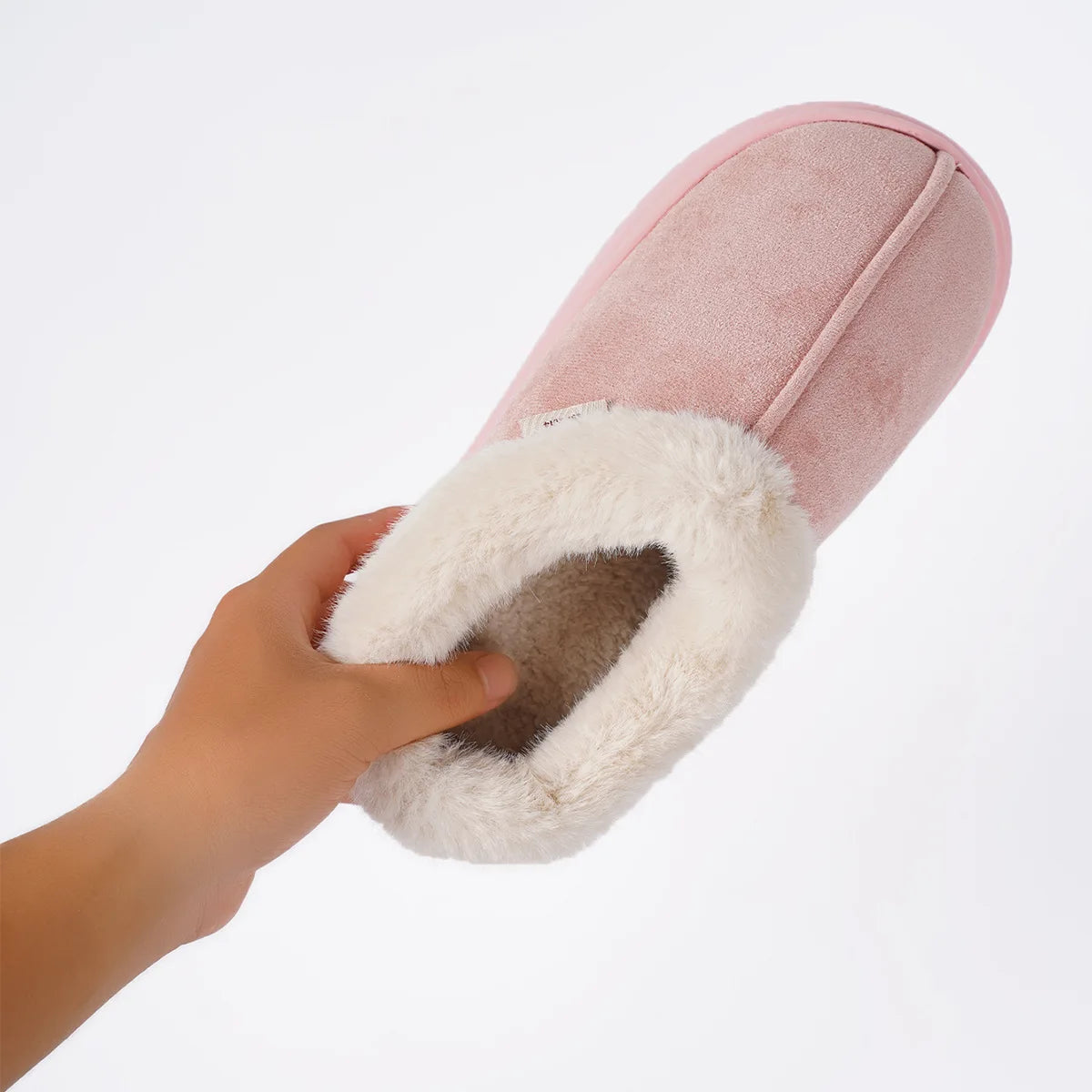 Women's Winter Warm Platform Fluffy High Quality Slippers With Plush Cotton For Indoor and Outdoor Use Fuzzy Slides Ladies' Shoes
