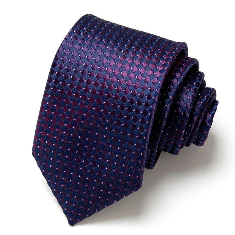 Men's Business Neckties Men's Stripe Plaid Floral Blue Wedding Ties Jacquard Woven Men Neck Jacquard Ties Vintage Accessories