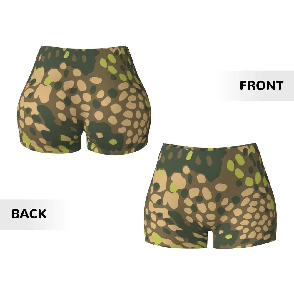 Custom Marpat Camo Workout Volleyball Biker Shorts for Women Woodland Camouflage Gym Yoga Shorts