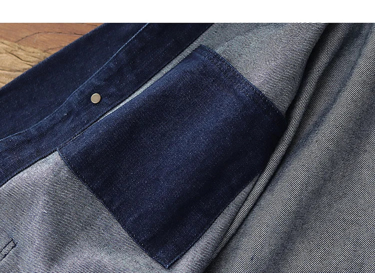 Spring Autumn New American Retro Heavyweight Denim Cargo Jacket Men's Fashion Pure Cotton Washed Multi Pocket Casual Coat