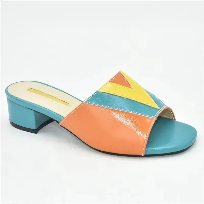 Fashion Shoes for Women Sandals Wedding Shoes Bride Pumps Women Shoes Mixed Color Low Heels Plus Size Ladies Shoe and Sandals