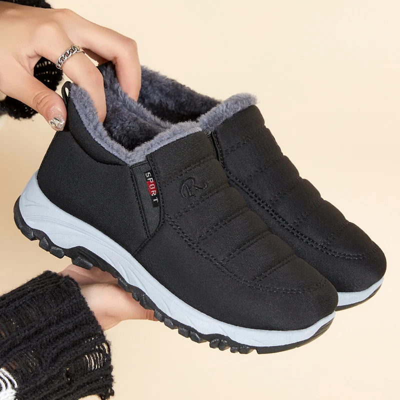 Women Boots Snow Platform Plush Women Shoes Slip On Boots For Unisex Shoes Fashion Ankle Boots Casual Punk Botas Mujer Winter