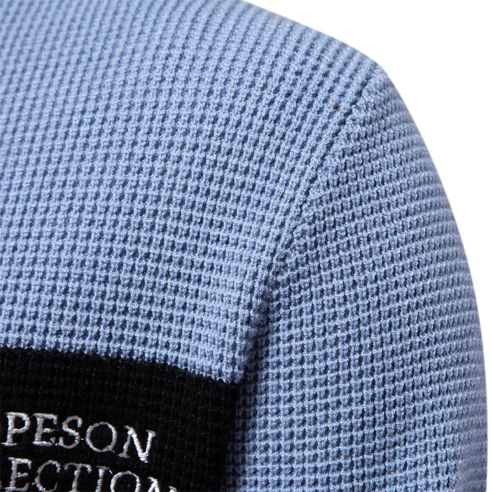 Mode Gestreepte Jeugdtrui voor Heren Casual Pullover Kwaliteit Gebreide Trui Heren Winter Lange Mouw