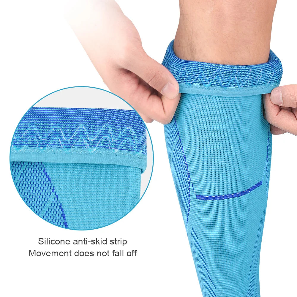 1pcs Running Athletics Compression Sleeves Leg Calf Shin Splints Elbow Knee Pads Protection Sports Safety Unisex