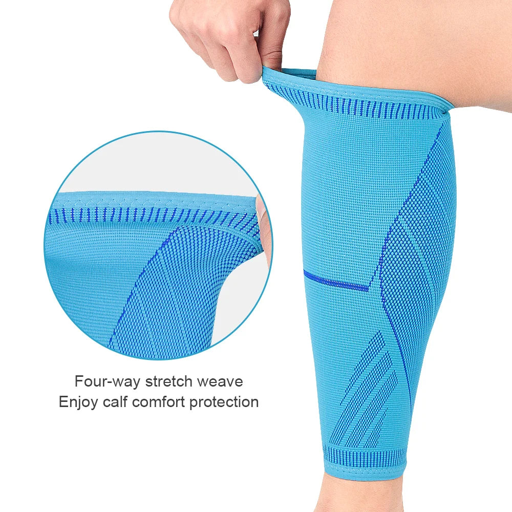 1pcs Running Athletics Compression Sleeves Leg Calf Shin Splints Elbow Knee Pads Protection Sports Safety Unisex