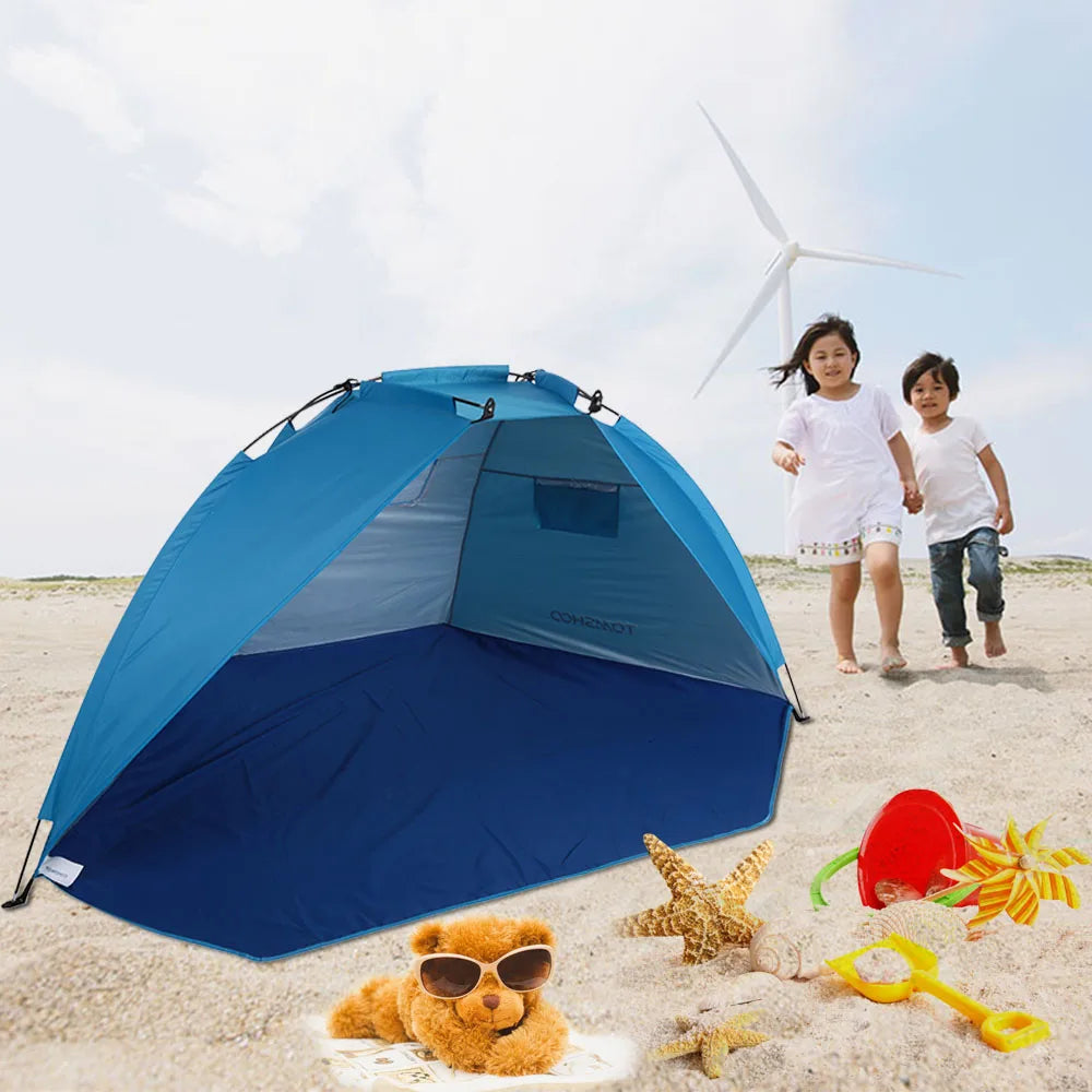 2-persoons strandtenten voor buiten, schaduw, UV-bescherming, ultralichte tent voor vissen, picknickpark, zomerluifel, schaduw, schuilplaats