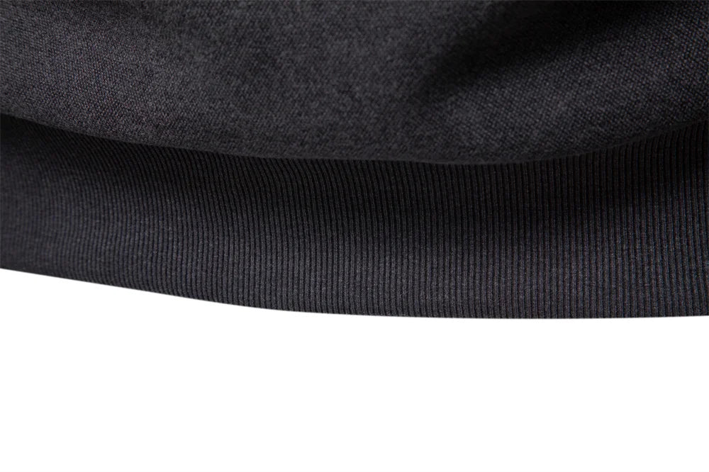 Mens Fashion Sweatshirt Y2K Inspired Solid Color Plush Lined Side Half Zip Winter Warm High Neck Street Style Hoodies for Men