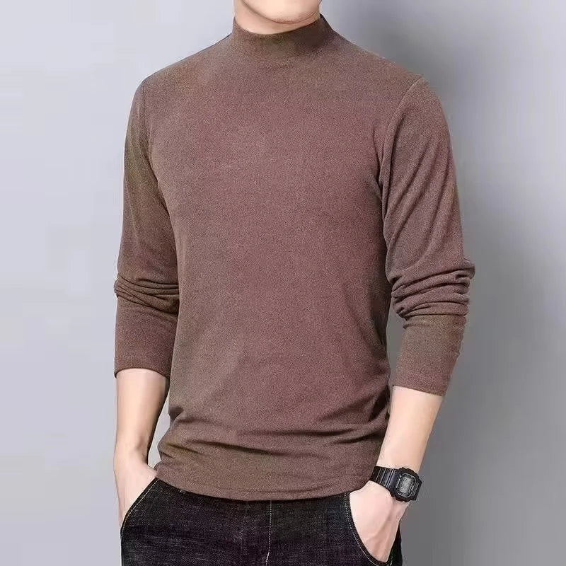 Heren Basic Turtleneck Trui Eenvoudige Winter Casual Trui Zoete Onderkleding Chique Heren Truien Lange Mouw