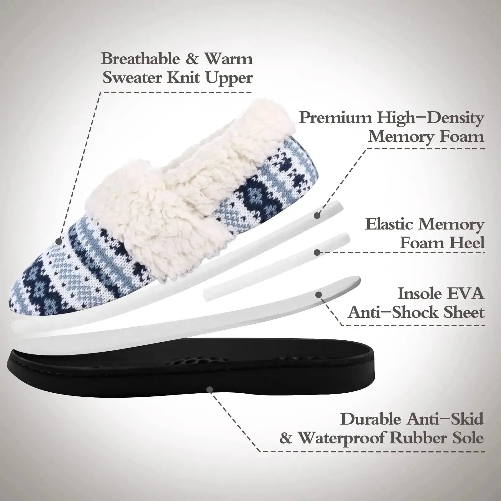 Unisex Winter Fur Slippers Warm Cosy Plush Fluffy Home Cotton Shoes Plush Anti-Skid and Indoor Furry Slippers For Men & Women